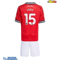 Manchester United Leny Yoro #15 Replica Home Minikit 2025-26 Short Sleeve (+ pants)